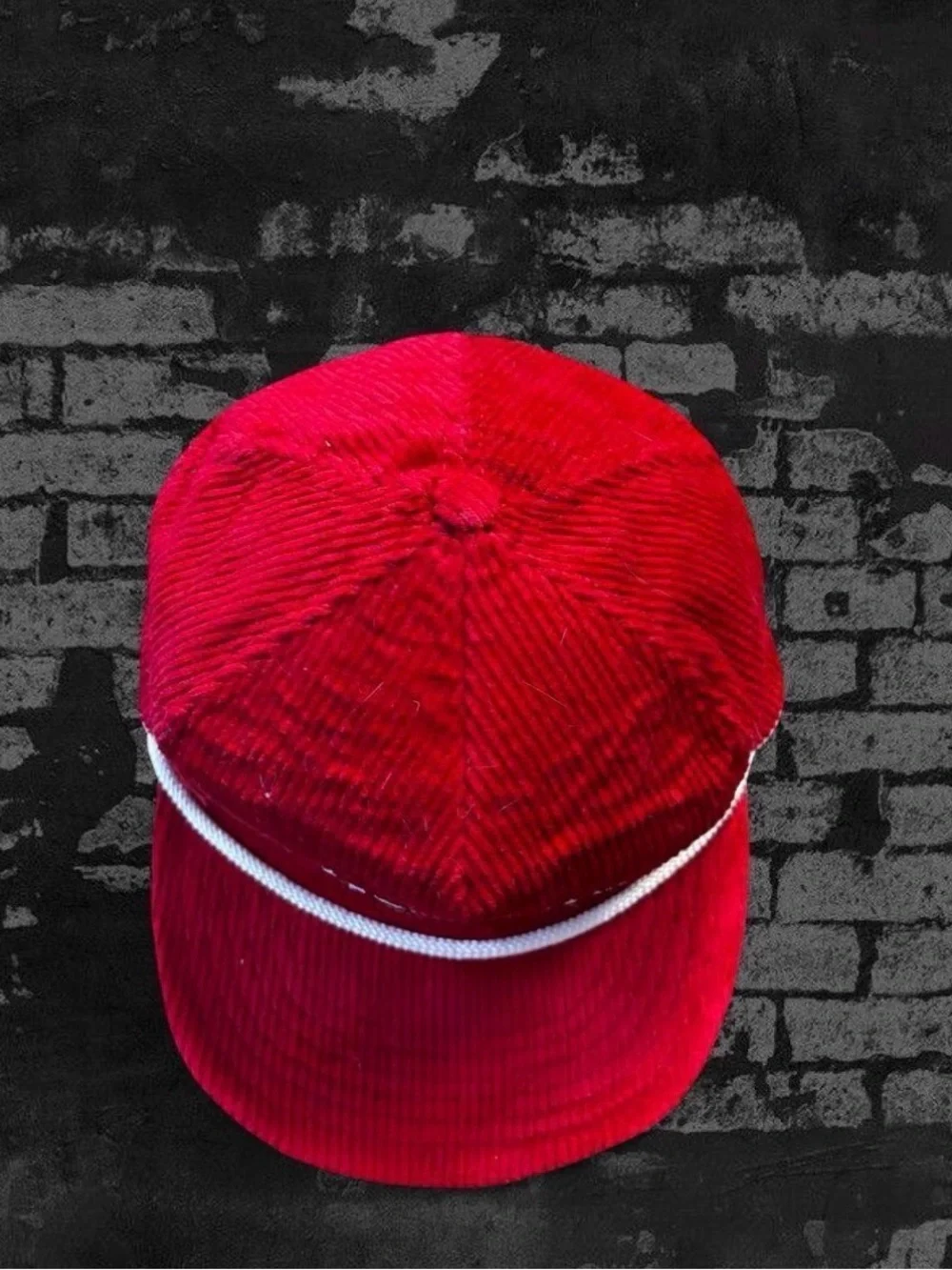 Jim Beam Red Corduroy Rope Cap